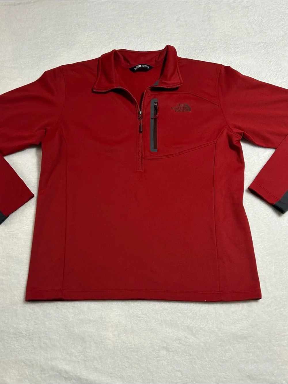 The North Face Canyonlands 1/2 Zip Fleece Pullover Men’s Large Red